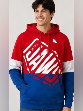 Universal Orlando Red, White & Blue Jaws Graphic Hoodie